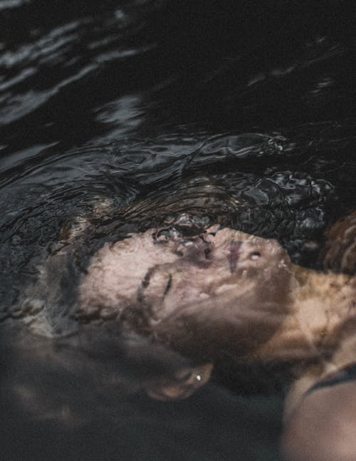 A Woman Underwater