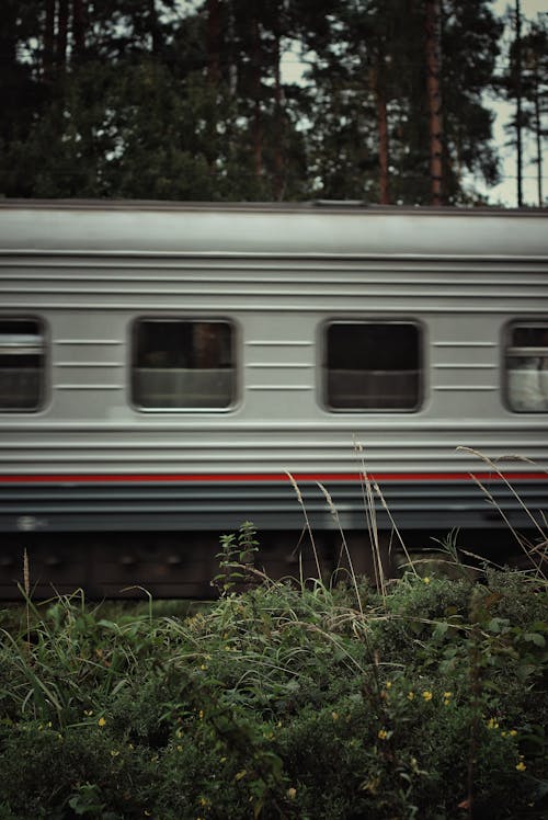 Free Close-up of a Train Passing by Stock Photo