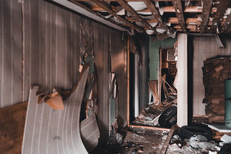 Destroyed Room In Building