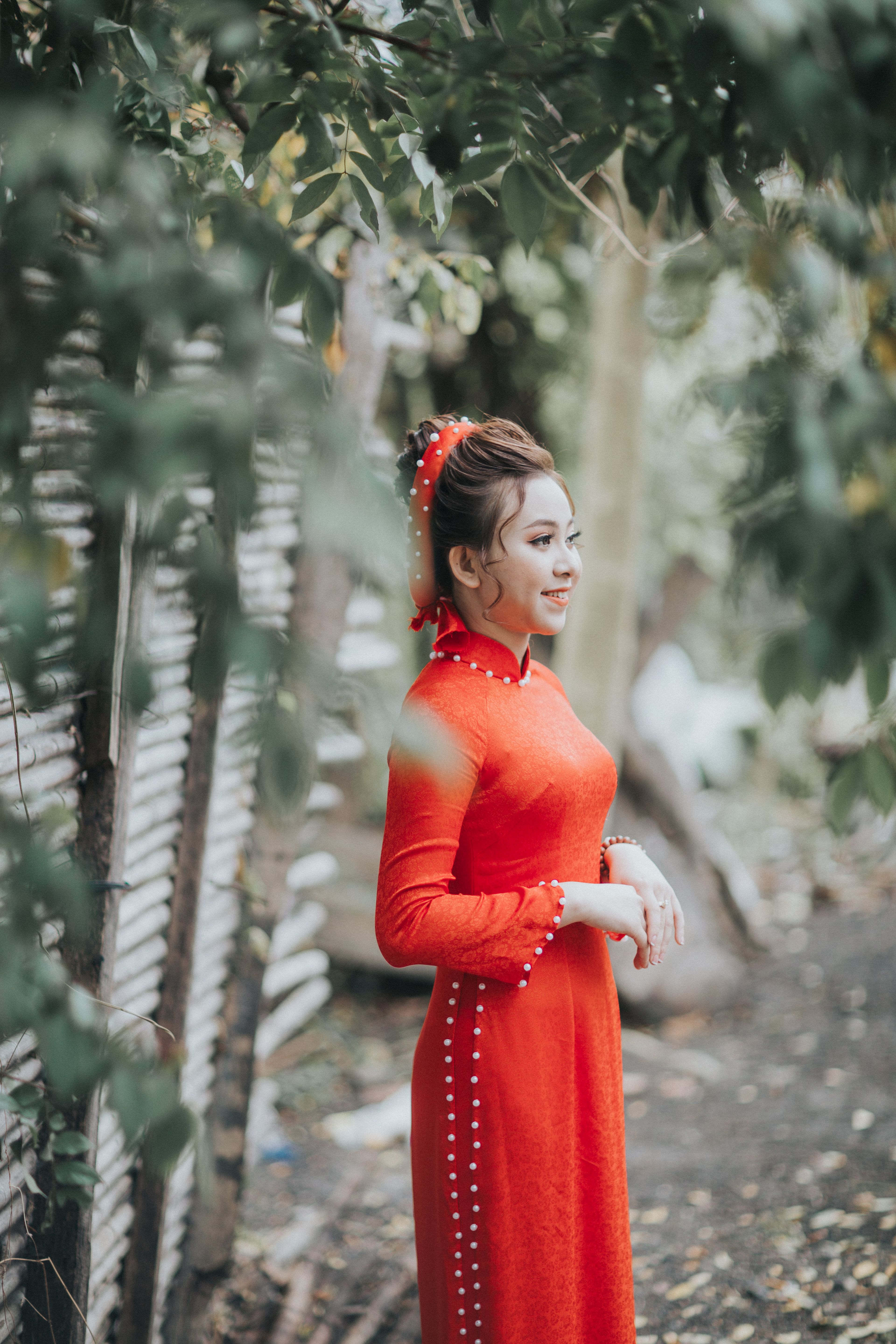 A Woman in Red Dress · Free Stock Photo