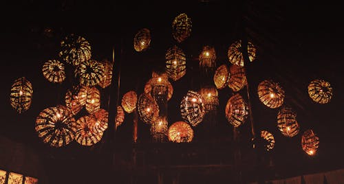Free stock photo of darkness, jim corbett, lanterns