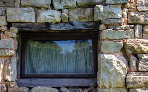Free 木製框, 玻璃窗, 石牆 的 免費圖庫相片 Stock Photo