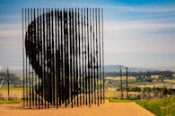 Metal Sculpture at the Nelson Mandela Capture Site in Howick, Kwazulu Natal, South Africa