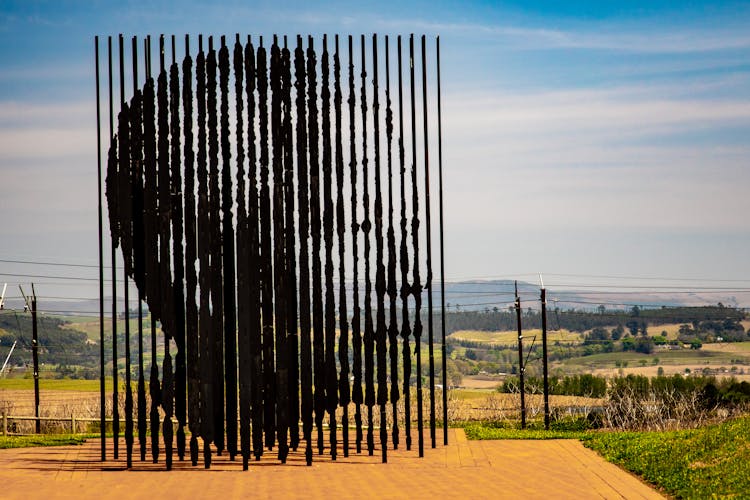 Metal Sculpture At The Nelson Mandela Capture Site In Howick, Kwazulu Natal, South Africa