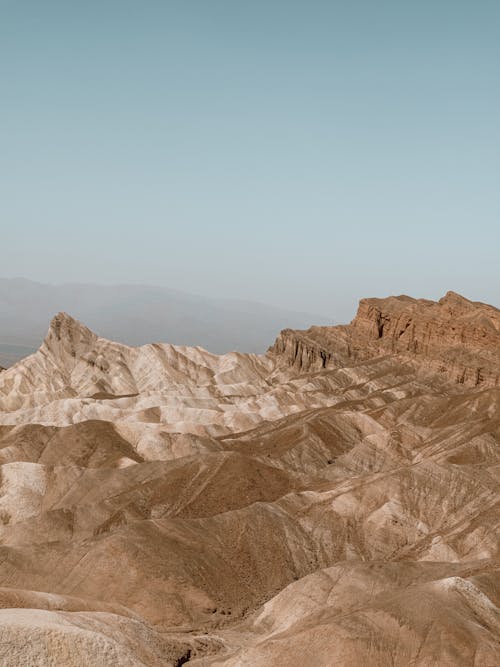 Clear Sky over Barren Sand Hills