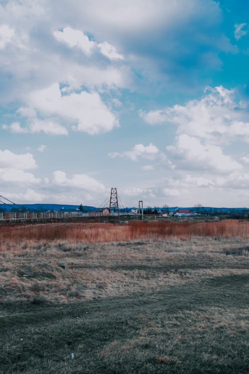 Free Clouds over Countryside Stock Photo