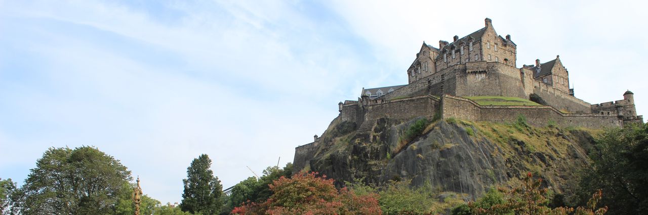 a breathtaking view of the historic edinburgh castle on castle rock ca