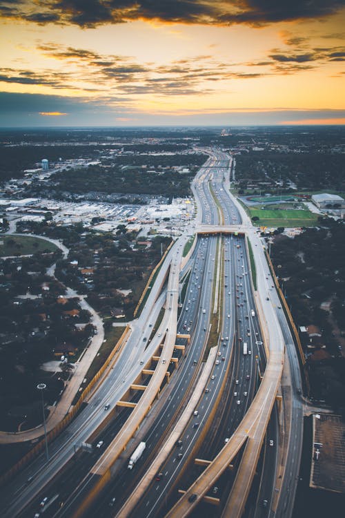 Aerial View of Roads