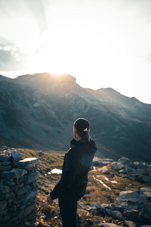 A Man Standing on the Mountain