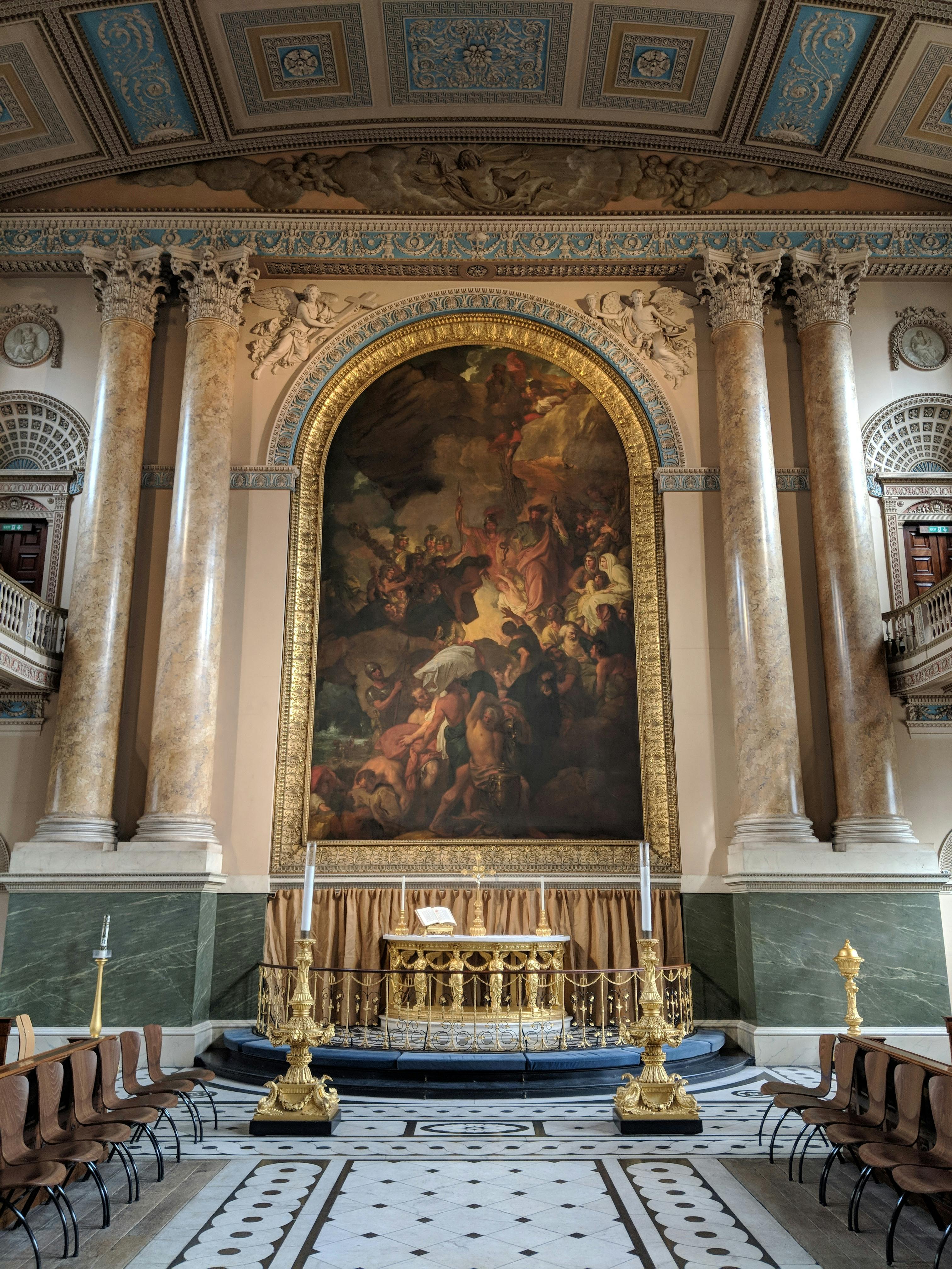 Painting over Altar in Church · Free Stock Photo