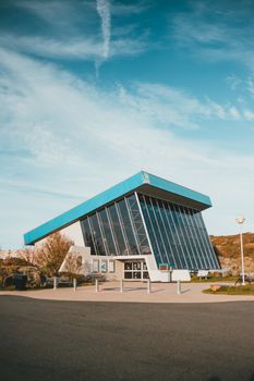 Blue and White Building Under Blue Sky