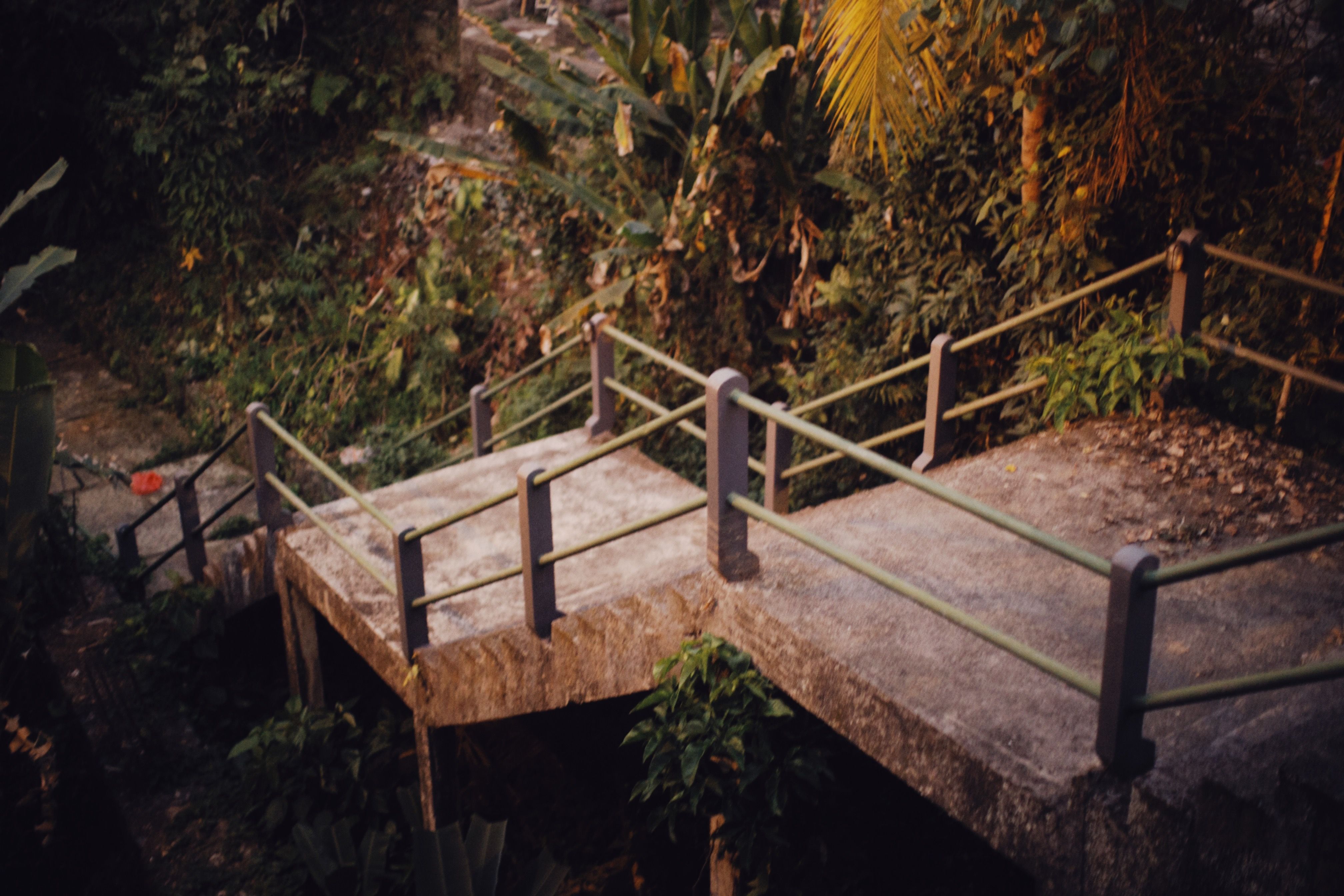 The historic Queen's Staircase carved from limestone in Nassau, Bahamas