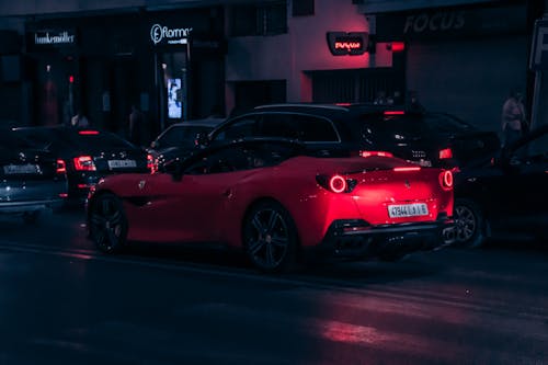 Бесплатное стоковое фото с Ferrari, автомобили, дорога