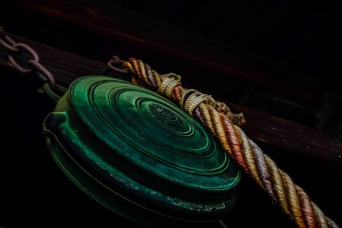 Free Green and Black Pulley Reel Stock Photo