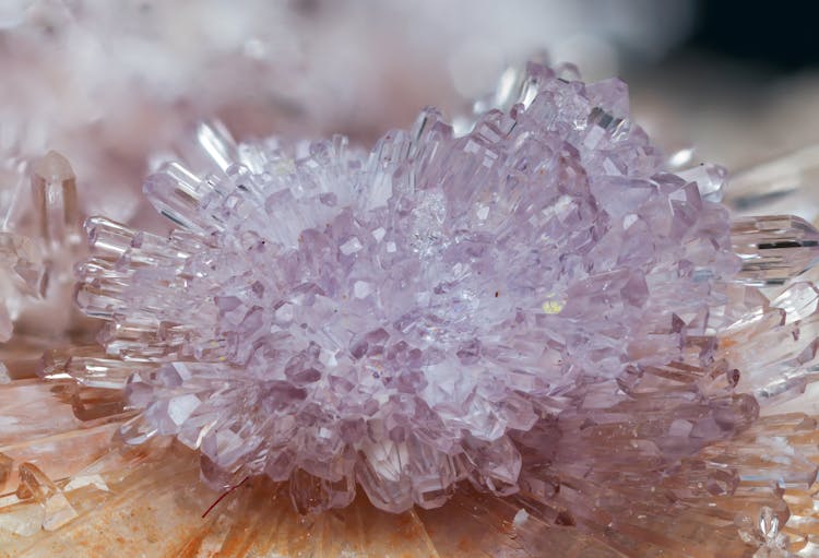 An Amethyst In Macro Shot Photography