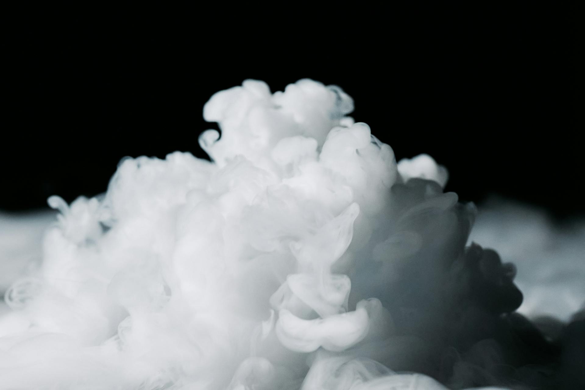 A Thick White Smoke Plume