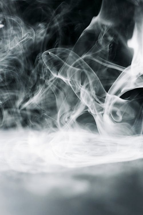 Free Close-Up Photo of White Smoke Stock Photo