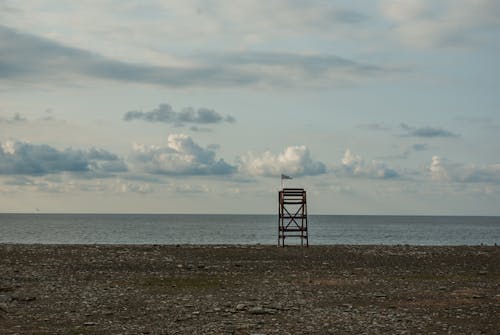 A Lifeguard Tower on the Shore 