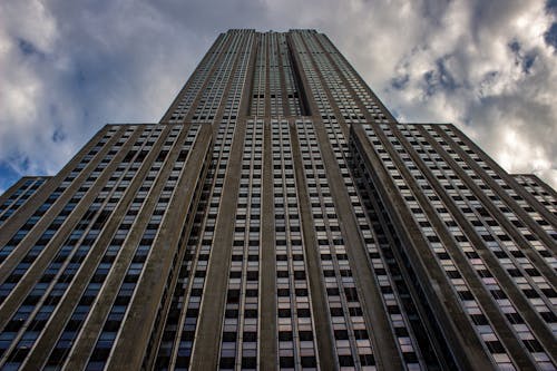 A Low Angle Shot of an Empire State Building