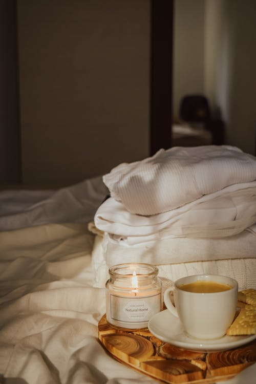 Free A Breakfast in Bed Stock Photo