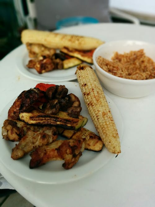 Free stock photo of grilled vegetables