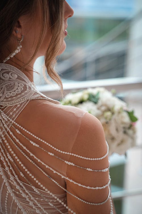 A Woman in White Wedding Dress