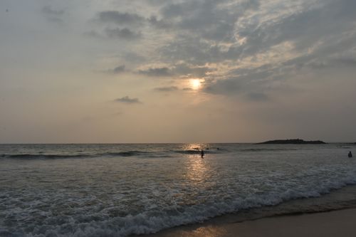 Free stock photo of beach, kovalam beach, sunset Stock Photo