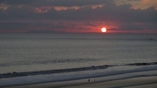 Photo of an Ocean During Sunset