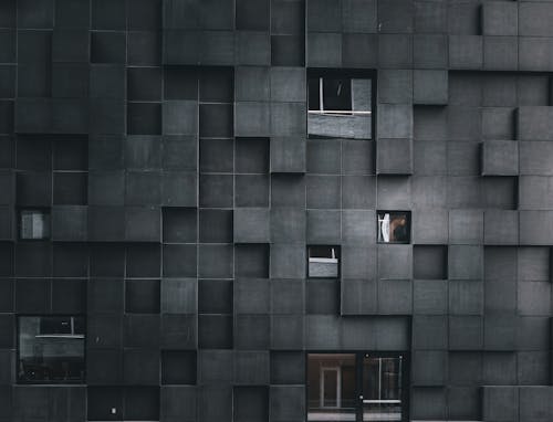 Squares on Building Wall