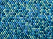 Closeup of Blue Textile Pattern