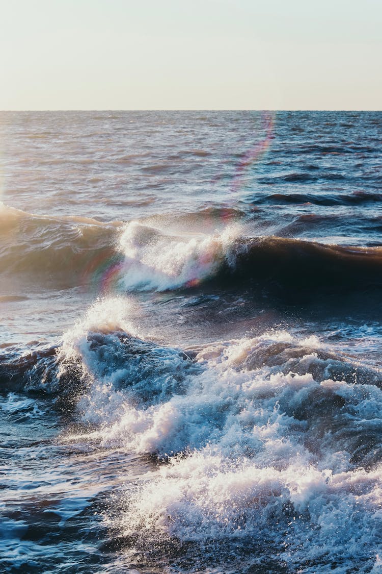 Close Up Of Rolling Waves