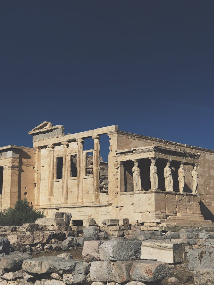 Exterior Of The Erechtheion Temple