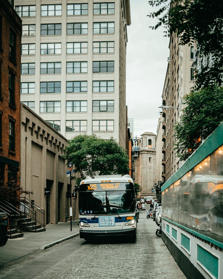 A Bus In A City