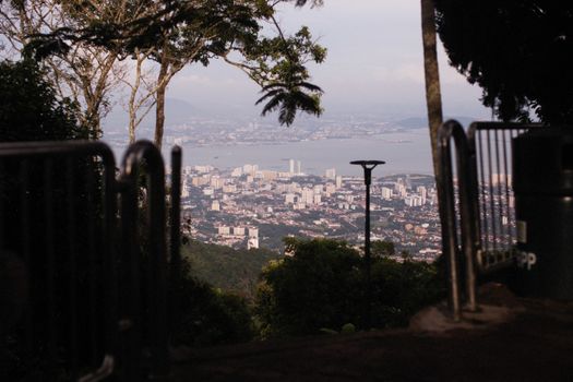 Penang Hill funicular evening — Penang