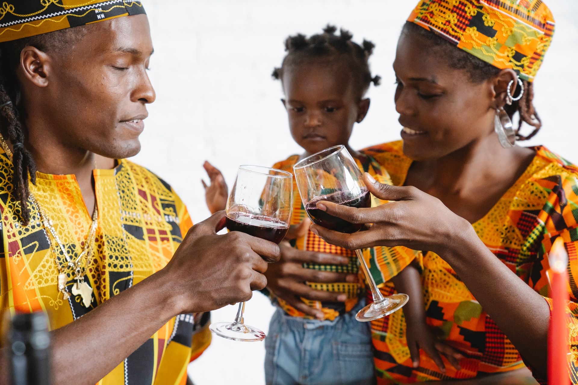 A Family Celebrating Kwanzaa Together