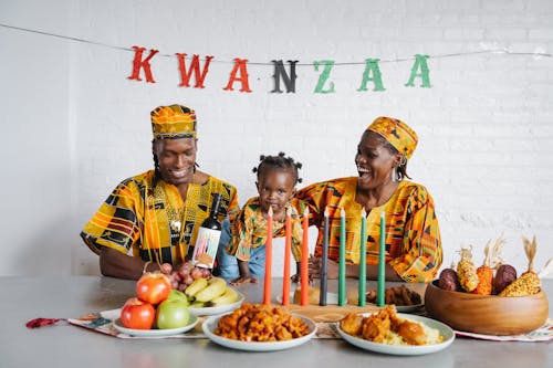 A Family Celebrating Kwanzaa