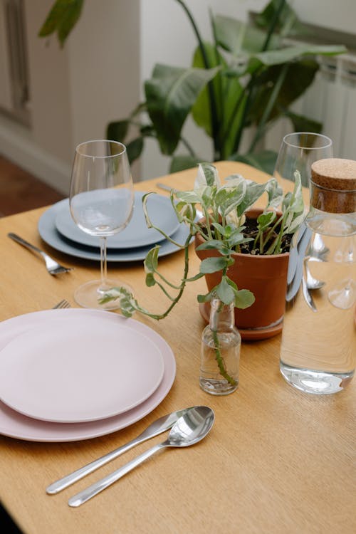 Plates on a Table