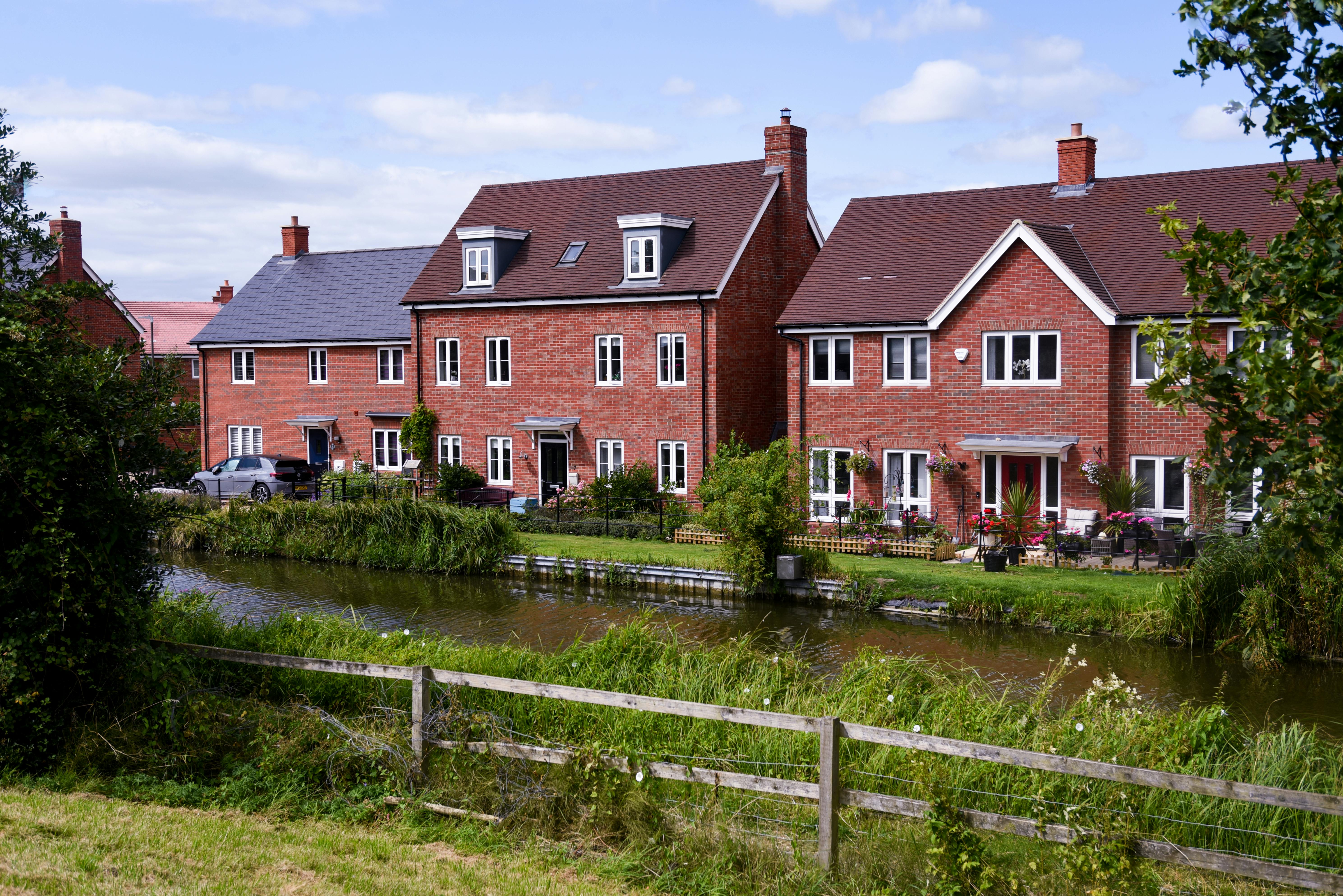 view of buildings and river