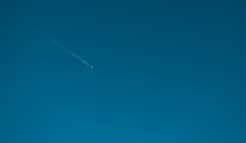 Free stock photo of aeroplane, airplane, blue sky Stock Photo