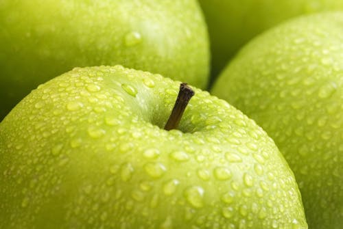 무료 건강한, 녹색 사과, 작은 물방울의 무료 스톡 사진