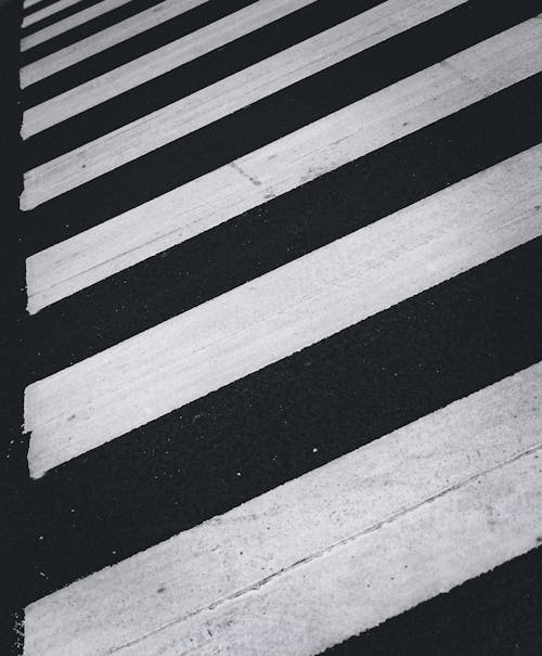Základová fotografie zdarma na téma asfalt, černobílý, dlažba