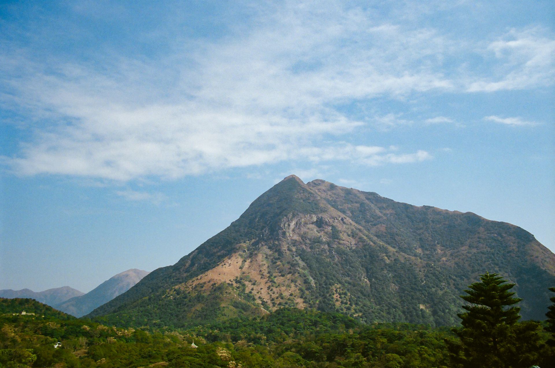 Hong Kong New Territories countryside landscape in daylight