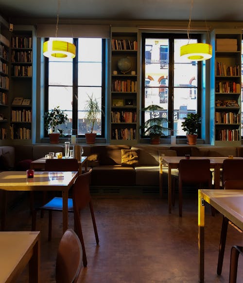 Interior of an Empty Library