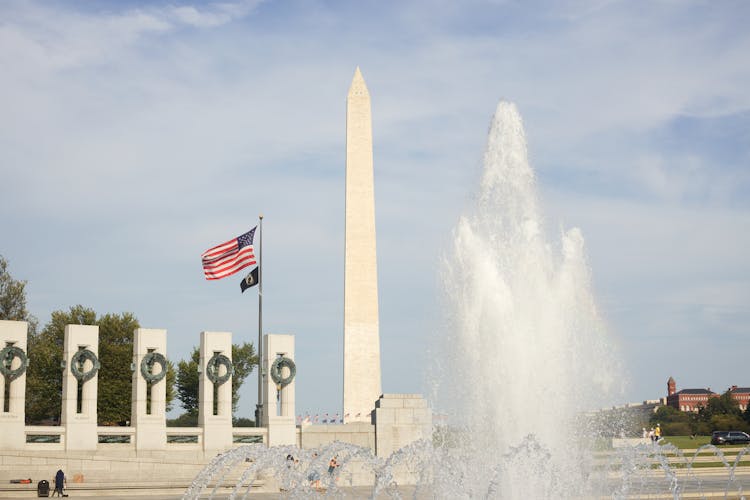 A Fountain Near Washington Monument