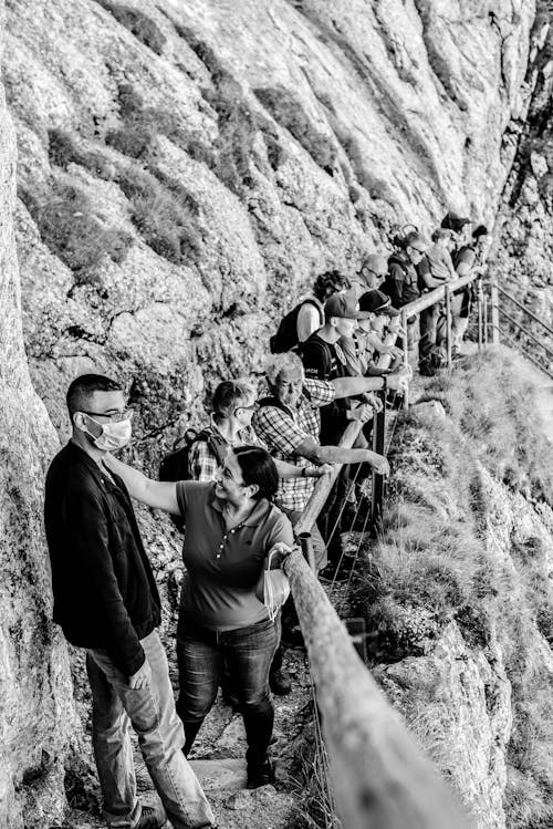 Tourists at a Viewpoint