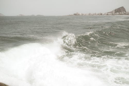 Free stock photo of beach waves, ocean waves