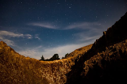 Бесплатное стоковое фото с galaxy, Астрономия, горы