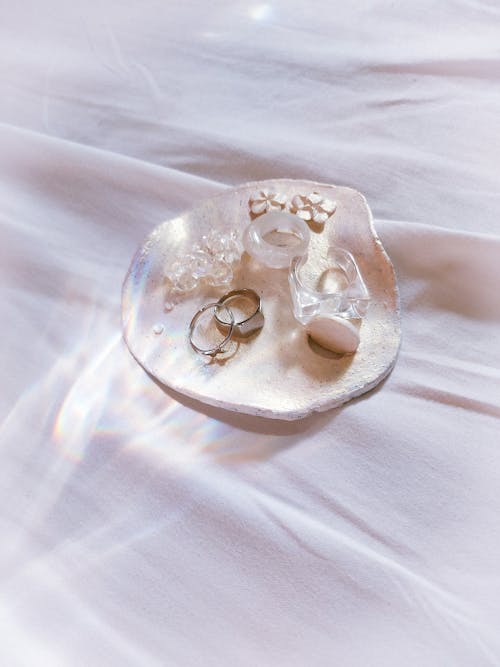 Clear Glass Heart Shaped Ornament