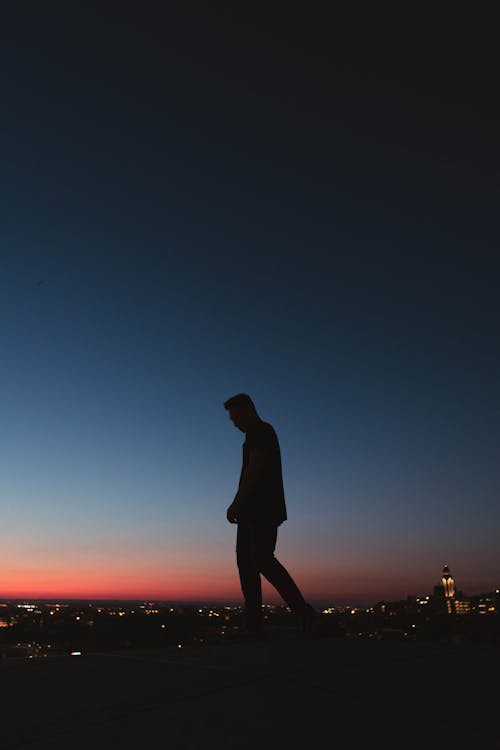 A Silhouette of Man · Free Stock Photo