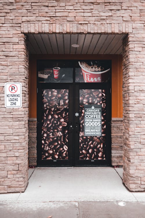 A Coffee Shop with Brick Wall